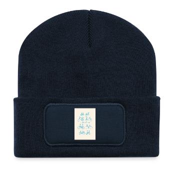 All the bikes are nice | All Bikes are Beatiful - Recycled Patch Beanie - french navy - Front