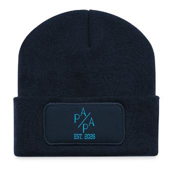 Modern Baby Dad 2026 - Recycled Patch Beanie - french navy - Front