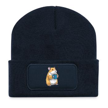 Hamster Coffee Mug - Recycled Patch Beanie - french navy - Front