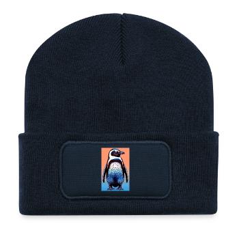 Pinguin - Recycelte Patch Beanie - French Navy - Vorne