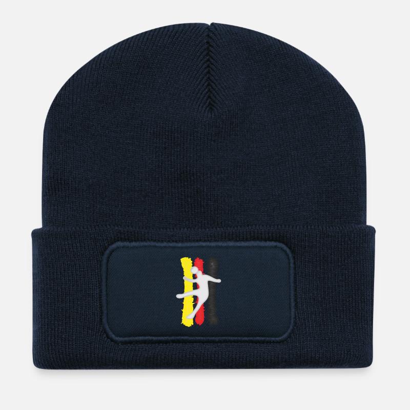Soccer Logo - Recycled Patch Beanie - french navy