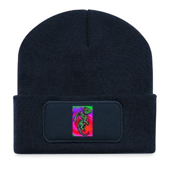 dragon - Recycled Patch Beanie - french navy - Front