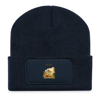 Brazil Tropical Explorer Artwork - Recycelte Patch Beanie - French Navy - Vorne