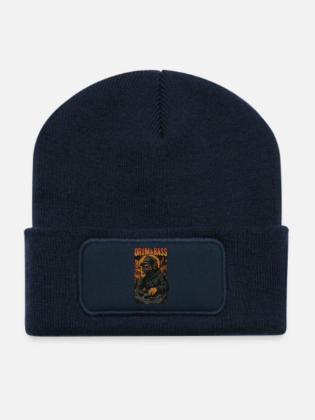 Schlagzeug und Bass - Recycelte Patch Beanie - French Navy
