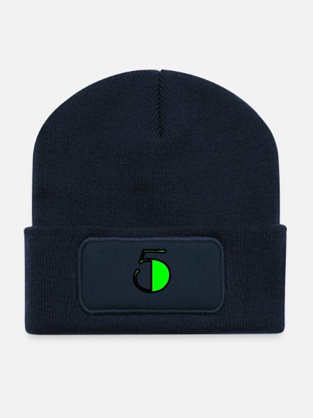 5. 5 JAHRE. 5-JÄHRIGES JUBILÄUM. GEBURTSTAG 5 JAHRE. 5 - Recycelte Patch Beanie - French Navy