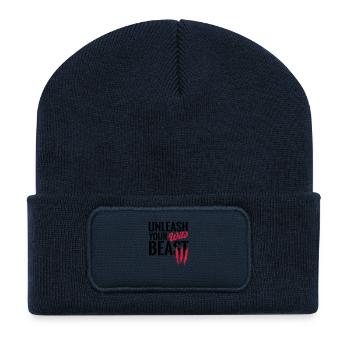 Unleash your beast - Recycled Patch Beanie - french navy - Front