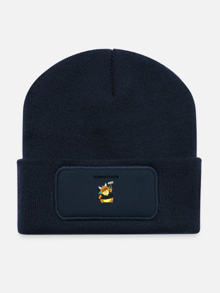 Hamsthor - Recycelte Patch Beanie - French Navy