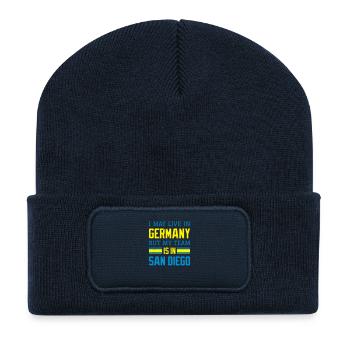 San Diego - Recycelte Patch Beanie - French Navy - Vorne