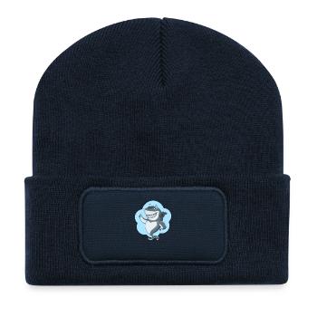 shark23 - Beanie recyclé à patch - bleu marine - Devant