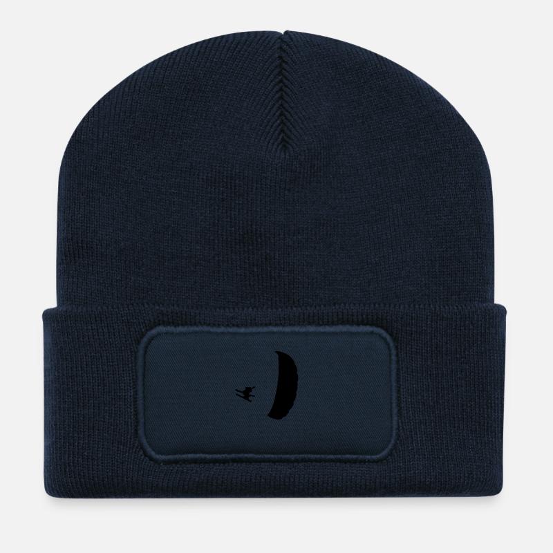 Speedflying / Speedriding /Speedgliding - Beanie recyclé à patch - bleu marine