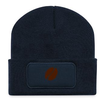 Coffee Bean - Recycled Patch Beanie - french navy - Front