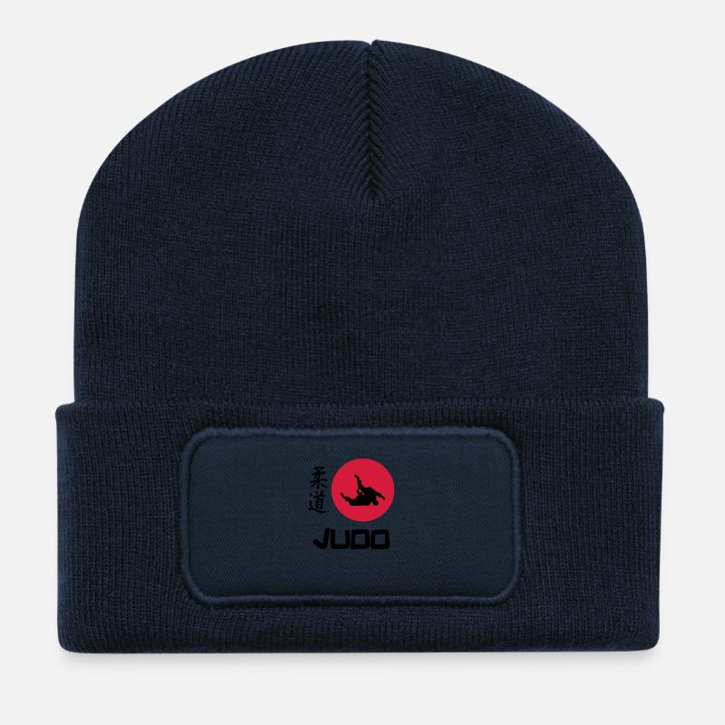 Judo - Recycelte Patch Beanie - French Navy