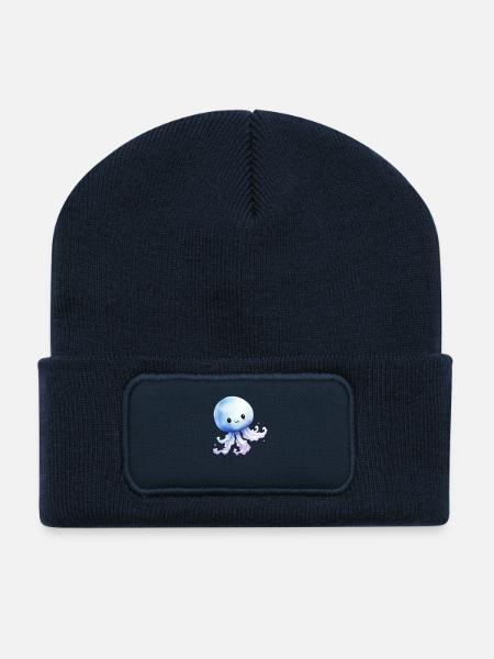Klassentier Qualle Quallenklasse - Recycelte Patch Beanie - French Navy