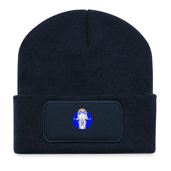 Bird Motorcycle Riding Biker Motorcyclist Hobby - Recycled Patch Beanie - french navy - Front