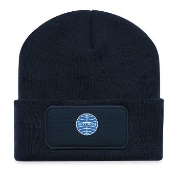Best mom - Recycelte Patch Beanie - French Navy - Vorne