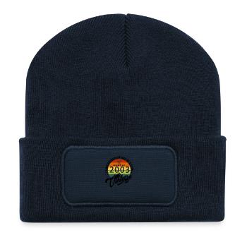 2003 Birthday Born in 2003 vintage Retro. Editio - Recycled Patch Beanie - french navy - Front