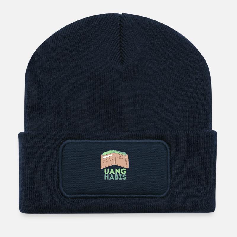 INDONET Uang Habis - Recycled Patch Beanie - french navy