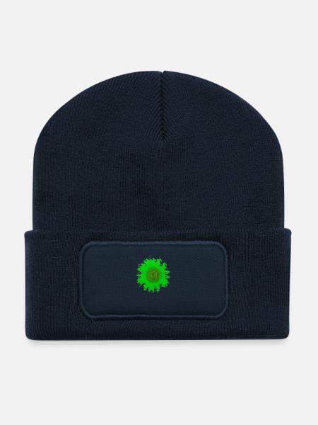 Sonnenblume - Beanie recyclé à patch - bleu marine