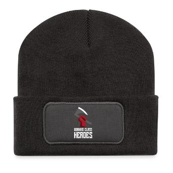 WORKING CLASS HEROES - Recycelte Patch Beanie - Dunkelgrau - Vorne