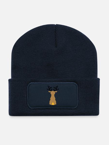 Weihnachten - Recycelte Patch Beanie - French Navy