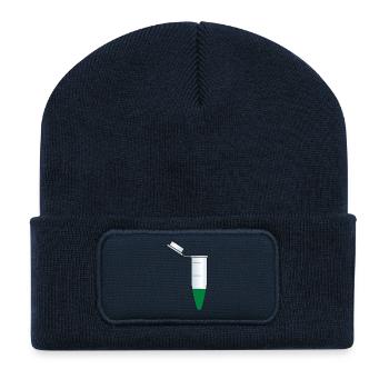 test tube flask tube experiment chemistry chemistry chemistry - Recycled Patch Beanie - french navy - Front