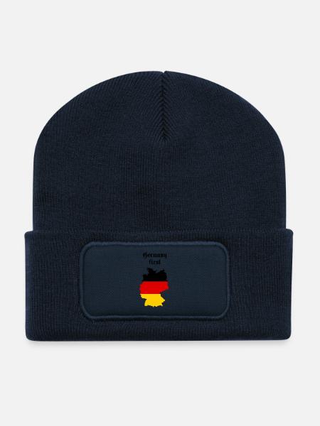 Germany - Recycelte Patch Beanie - French Navy