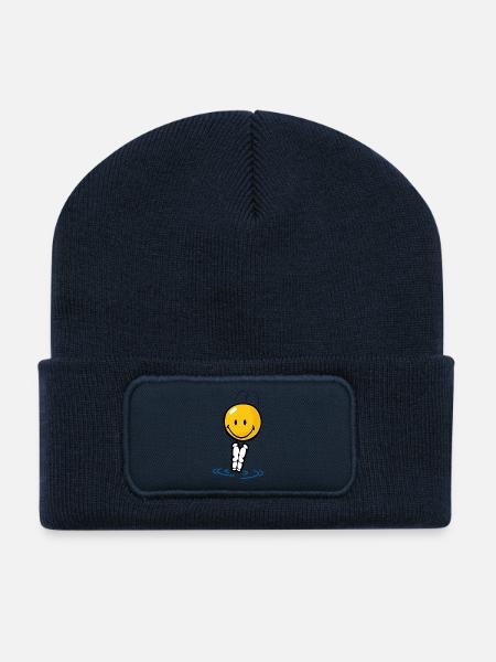 Smiley Diving - Recycled Patch Beanie - french navy