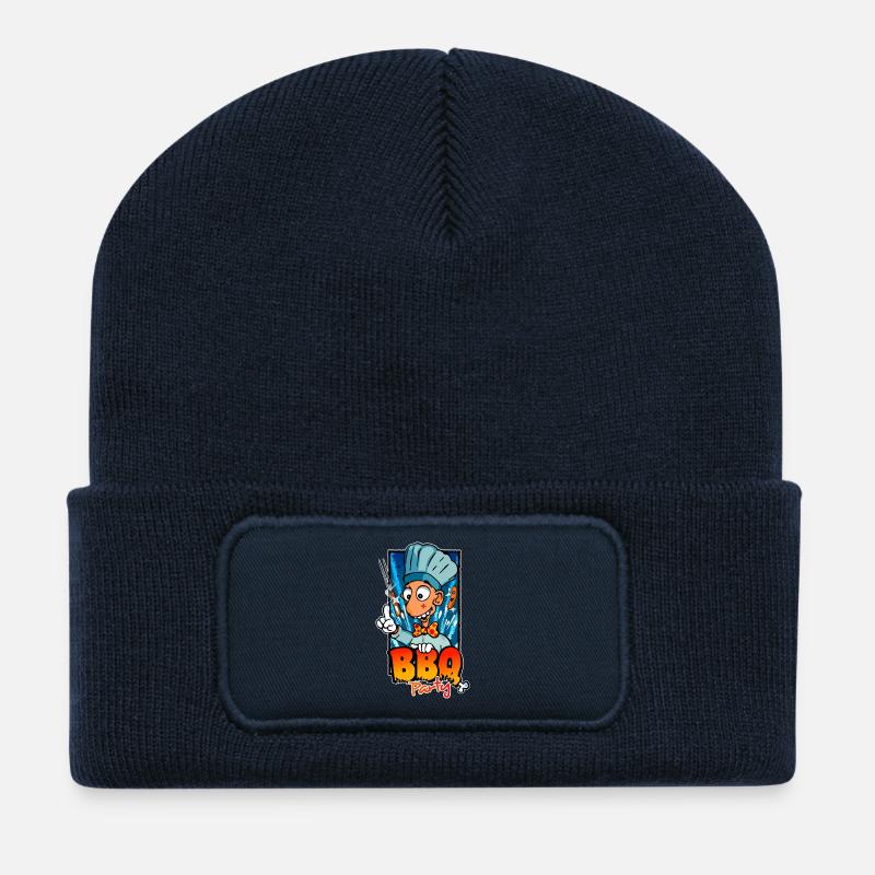 Grillparty - Recycelte Patch Beanie - French Navy