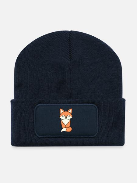 Fox Foxes - Recycled Patch Beanie - french navy