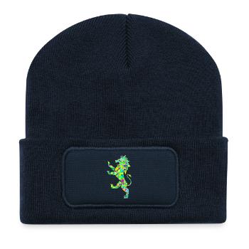 Lion Polygon colorful - Recycled Patch Beanie - french navy - Front