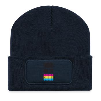 LGBT Pride Month - Embrace Your True Colors - Recycled Patch Beanie - french navy - Front