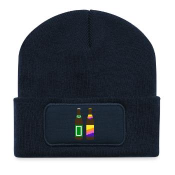Öko-Diesel - Recycelte Patch Beanie - French Navy - Vorne