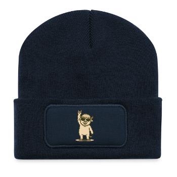 Rock’n’Yak Bébé - Beanie recyclé à patch - bleu marine - Devant