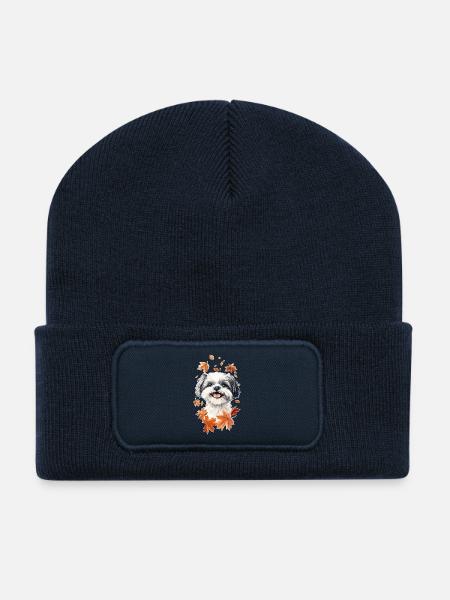 Shih Tzu Herbst - Recycelte Patch Beanie - French Navy