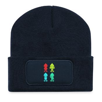 Noël Elfe de Noël Noël - Beanie recyclé à patch - bleu marine - Devant