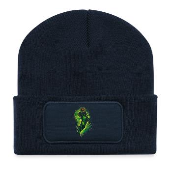 Basketball player in graffiti style - Recycled Patch Beanie - french navy - Front