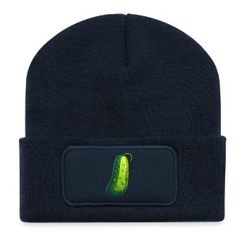 Gurke - Recycelte Patch Beanie - French Navy - Vorne