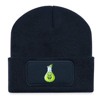 Grinning Green Potion - Recycled Patch Beanie - french navy - Front