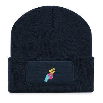 Rip The Pack Sammelkarten-Booster-Pack-Ripping - Recycelte Patch Beanie - French Navy - Vorne