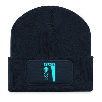 Bühnenduschgesang - Recycelte Patch Beanie - French Navy - Vorne
