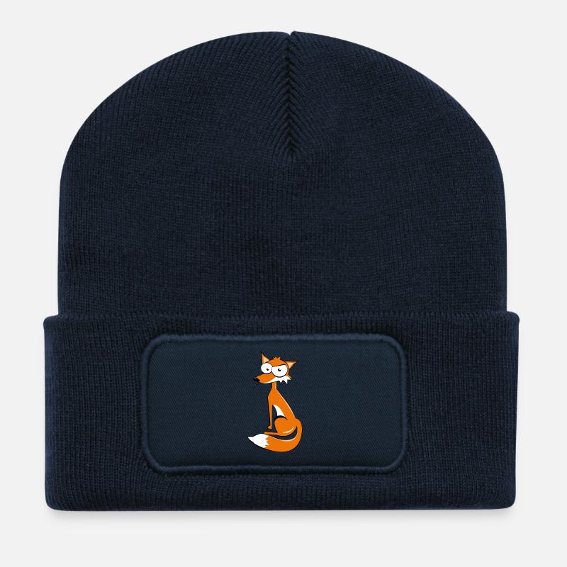 Böser Fuchs - Recycelte Patch Beanie - French Navy