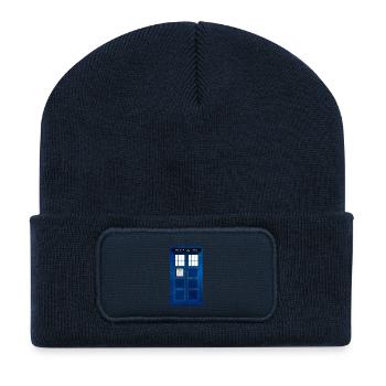 Doctor Who Police Box - Recycelte Patch Beanie - French Navy - Vorne