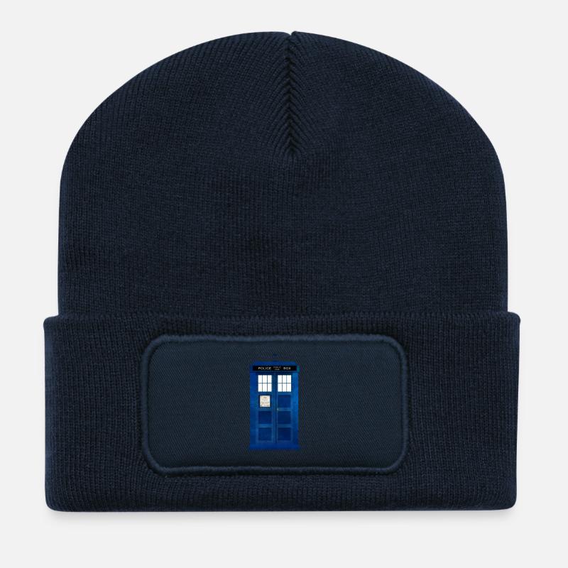 Doctor Who Police Box - Recycelte Patch Beanie - French Navy