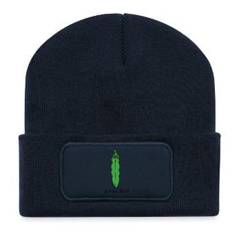 Bohnen Biest - Recycelte Patch Beanie - French Navy - Vorne