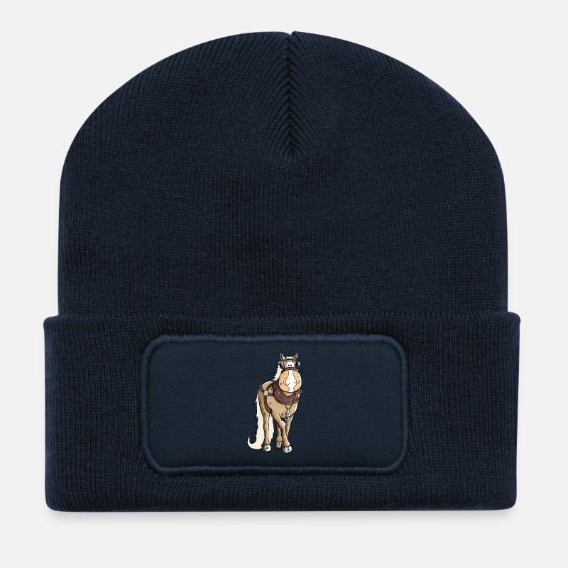 Gigantischer Kaltblüter - Kaltblut - Recycelte Patch Beanie - French Navy
