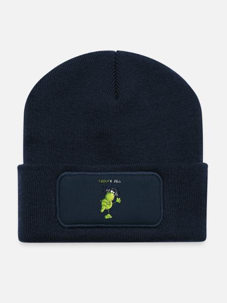 Frosch n' Roll - Recycelte Patch Beanie - French Navy