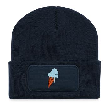 Schmelzendes Eis - Recycled Patch Beanie - french navy - Front