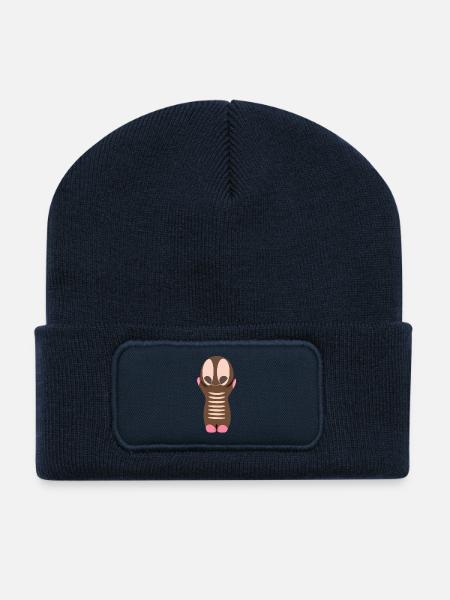Cute kawaii figure - Recycled Patch Beanie - french navy