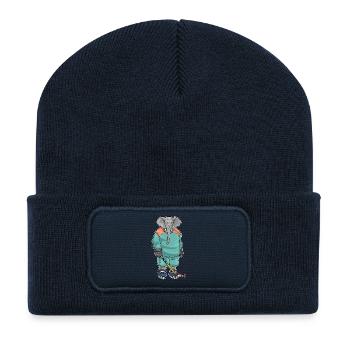 Elephant Hockey Hockey Stick - Recycled Patch Beanie - french navy - Front