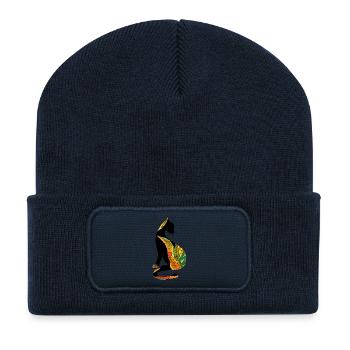 cat - Recycled Patch Beanie - french navy - Front